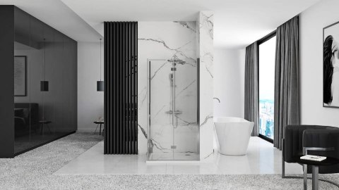 Shower Wall Molier Chrome 90 Shower Wall Molier Chrome 90