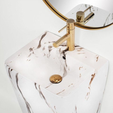 Freestanding Basin Rea Aris Marble