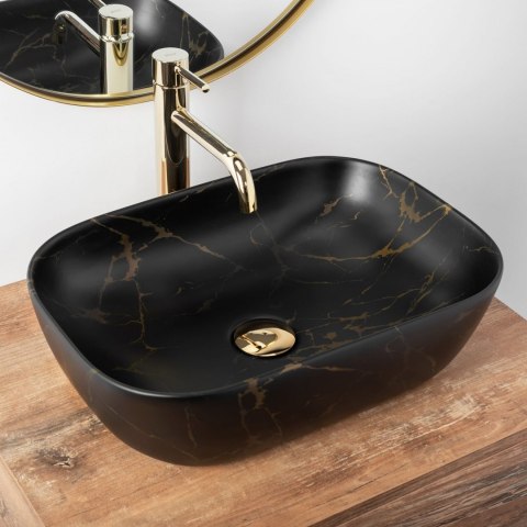 Countertop Basin Rea Belinda Black Marble Matt Countertop Basin Rea Belinda Black Marble Matt