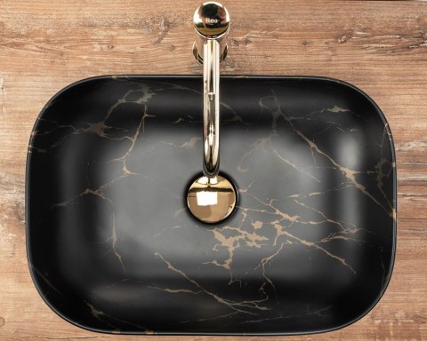 Countertop Basin Rea Belinda Black Marble Matt Countertop Basin Rea Belinda Black Marble Matt