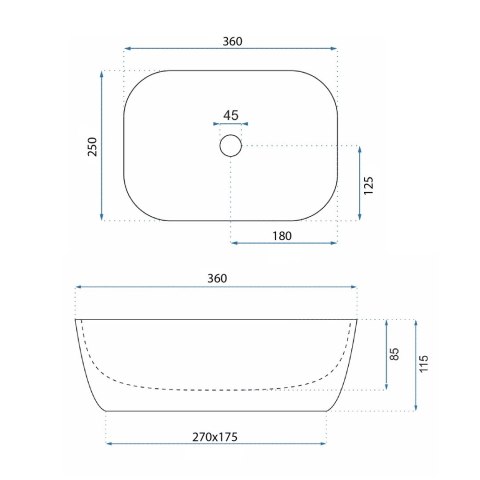 Countertop Basin Rea Belinda Mini Countertop Basin Rea Belinda Mini