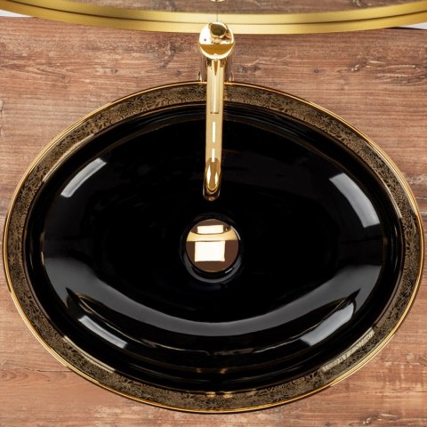 Countertop Basin Rea Margot Black/Gold Countertop Basin Rea Margot Black/Gold