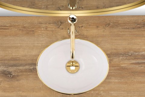 Countertop Basin Rea Sofia Mini Gold/White Countertop Basin Rea Sofia Mini Gold/White