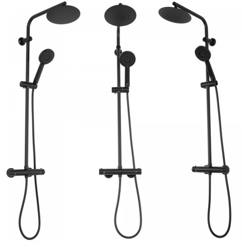 Thermostatic Shower Set REA BLISS Black