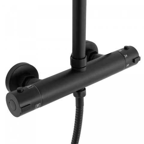Thermostatic Shower Set REA BLISS Black