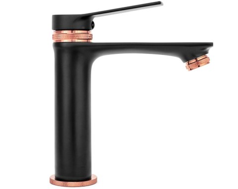 Basin Tap JS-634901RGB Viral Black/Rose Gold Low