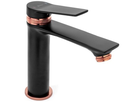Basin Tap JS-634901RGB Viral Black/Rose Gold Low