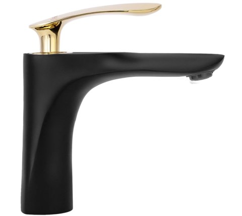 Basin Tap Orbit Black/Gold Low Basin Tap Orbit Black/Gold Low