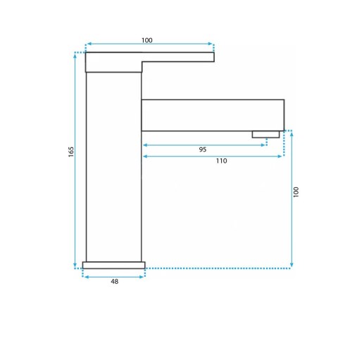 Basin Tap Pixel Chrome Low Basin Tap Pixel Chrome Low