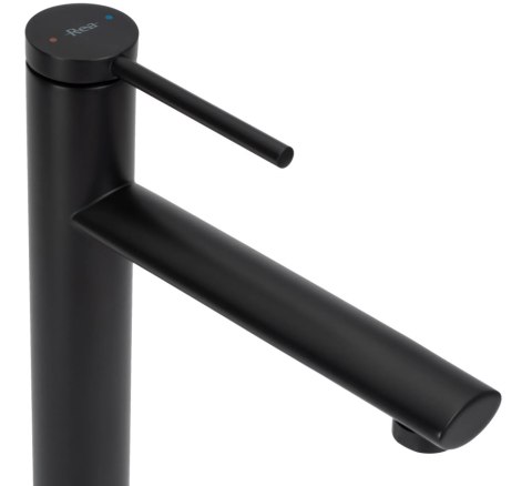 Basin Tap Oval Black High