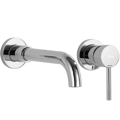 Basin Wall-Mounted Tap Lungo Long Chrome + BOX