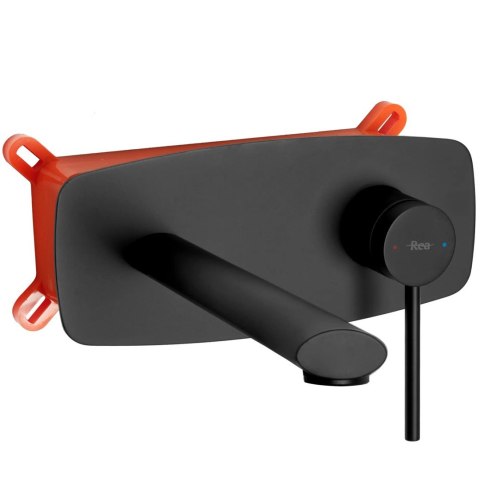 Basin Wall-Mounted Tap Oval Black + BOX