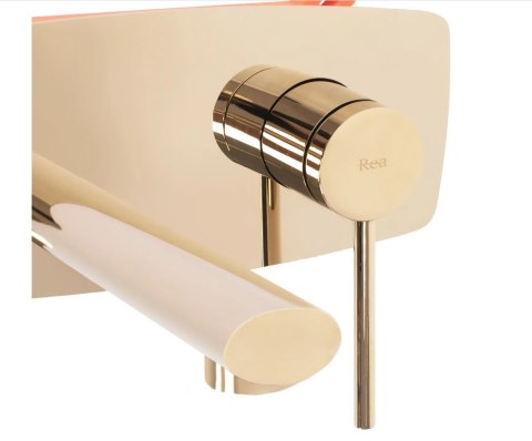 Basin Wall-Mounted Tap Oval Gold + BOX