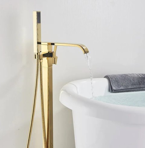 Bath Tap Floor-mounted Carat Gold