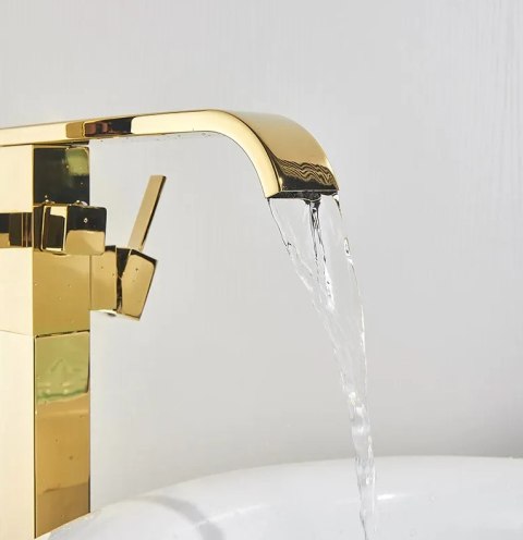 Bath Tap Floor-mounted Carat Gold