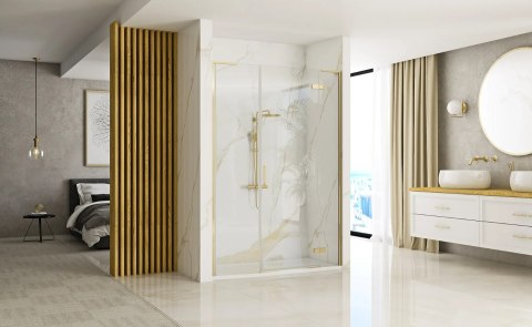 Shower Door Hugo Brush Gold 100