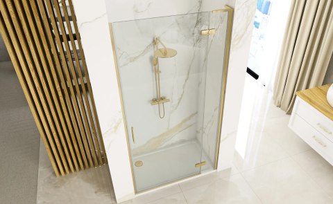 DRZWI PRYSZNICOWE HUGO BRUSH GOLD 90
