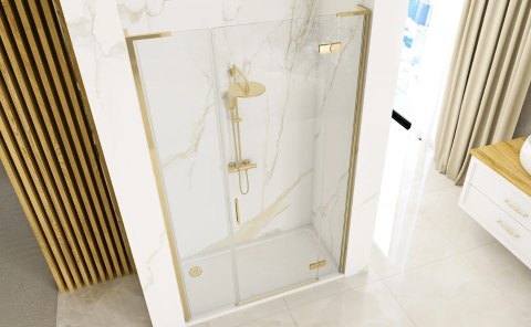 DRZWI PRYSZNICOWE HUGO BRUSH GOLD 90