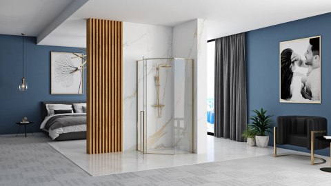 Shower Enclosure Diamond Gold 100x100