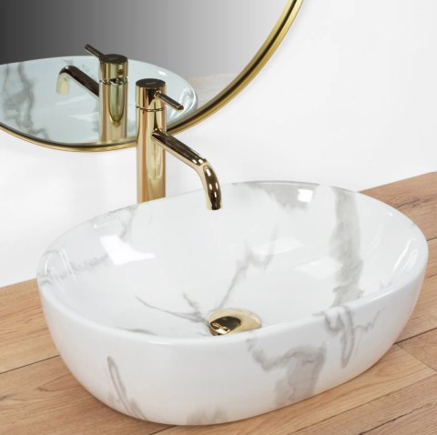 Countertop Basin Rea Amelia Marmo Shiny Countertop Basin Rea Amelia Marmo Shiny