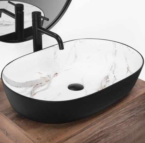 Countertop Basin Rea Cleo 61 Black/Ajax Matt Countertop Basin Rea Cleo 61 Black/Ajax Matt
