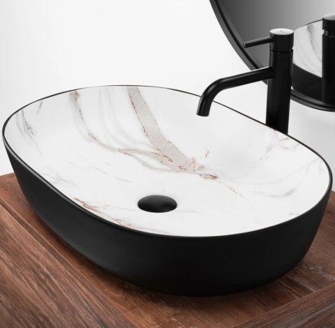 Countertop Basin Rea Cleo 61 Black/Ajax Matt Countertop Basin Rea Cleo 61 Black/Ajax Matt