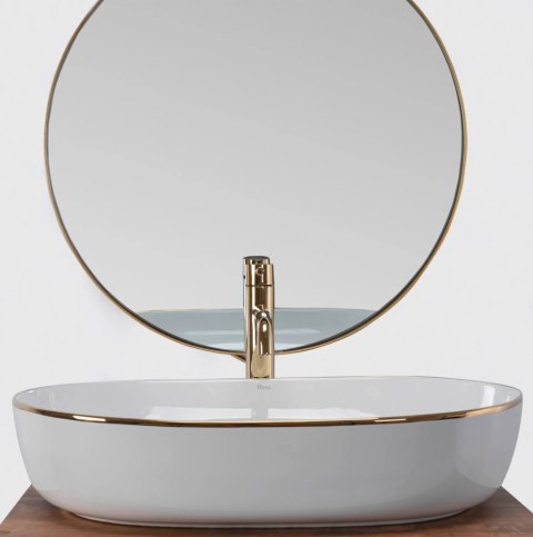 Countertop Basin Rea Cleo 61 Gold Edge