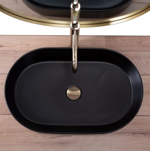Countertop Basin Rea Nadia 60 Black Matt Countertop Basin Rea Nadia 60 Black Matt
