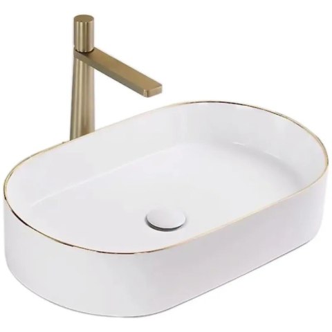 Countertop Basin Rea Nadia 60 Gold Edge