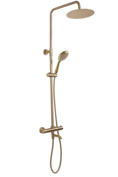 Thermostatic Shower Set REA Lungo Brushed Gold