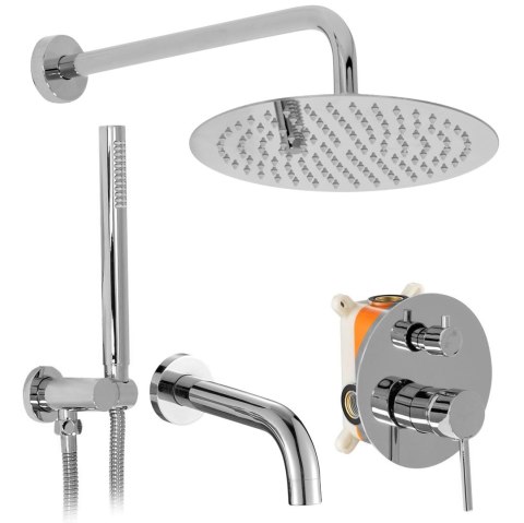Concealed Bath and Shower Set REA Lungo Chrome + BOX Concealed Bath and Shower Set REA Lungo Chrome + BOX