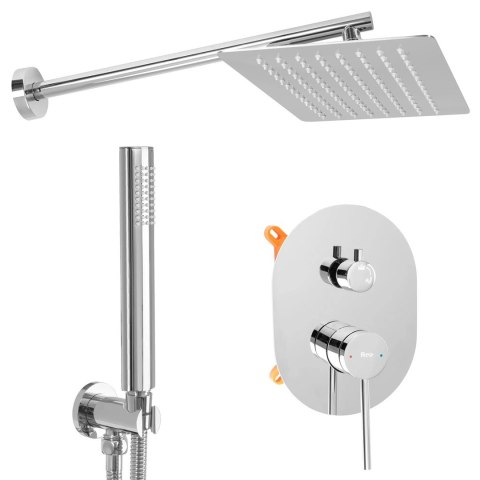 Shower Set REA OVAL Chrome + BOX