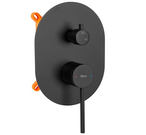 Shower Set REA OVAL Black + BOX