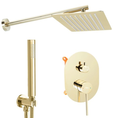 Shower Set REA OVAL Gold + BOX Shower Set REA OVAL Gold + BOX