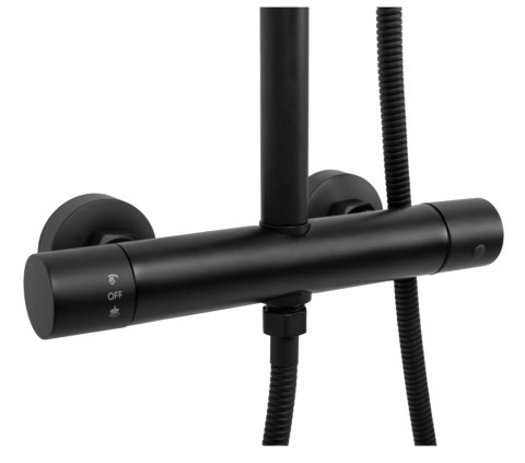 Thermostatic Shower Set REA VINCENT Black Thermostatic Shower Set REA VINCENT Black