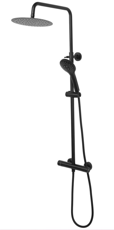 Thermostatic Shower Set REA VINCENT Black Thermostatic Shower Set REA VINCENT Black