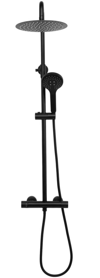 Thermostatic Shower Set REA VINCENT Black Thermostatic Shower Set REA VINCENT Black