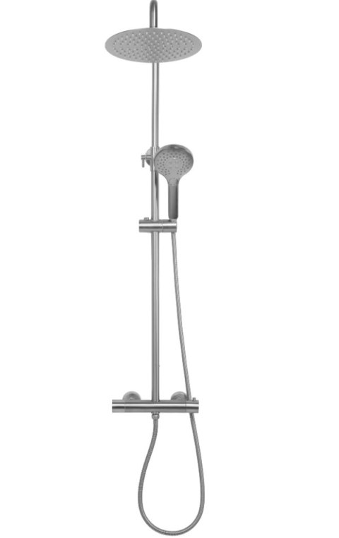 Thermostatic Shower Set REA VINCENT Brushed Nickel INOX