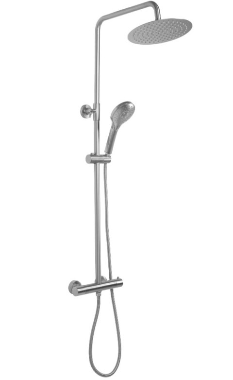 Thermostatic Shower Set REA VINCENT Brushed Nickel INOX