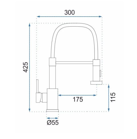Colin Kitchen Tap Black