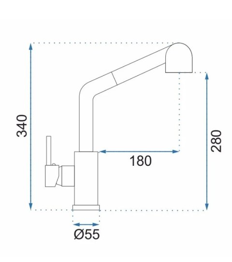 Kitchen Tap Troy Brushed Nickel