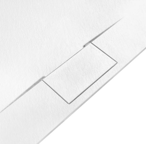 Shower Tray Bazalt Long White 80x120