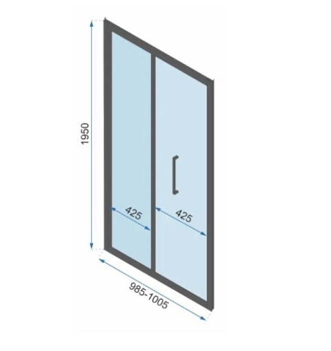 Shower Door Rapid Fold Gold 80