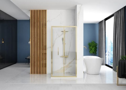 Shower Door Rapid Fold Gold 80