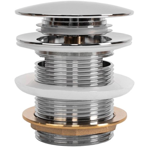 Bath Drain Plug Chrome 6cm Bath Drain Plug Chrome 6cm