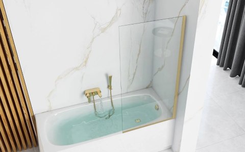 Bath Screen Elegant Brush Gold 80
