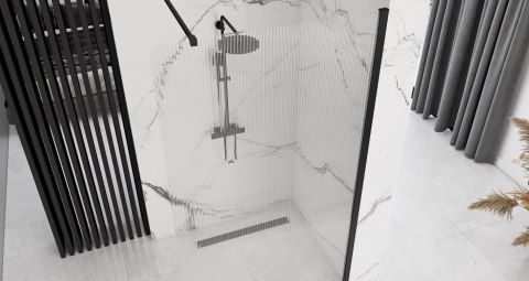 Shower Wall Aero Intimo Black 120
