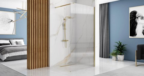 Shower Wall Aero Intimo Brush Gold 90