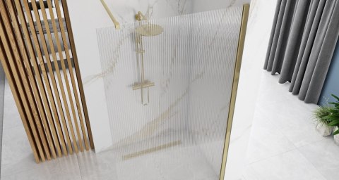 Shower Wall Aero Intimo Brush Gold 90