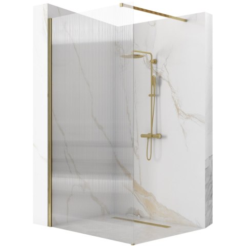 Shower Wall Aero Intimo Brush Gold 90